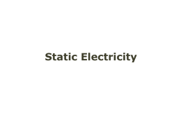 Unit 15 Static Electricity