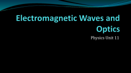 Physics 11-Electromagnetic Waves and Optics