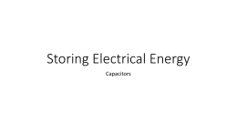 Storing Electrical Energy