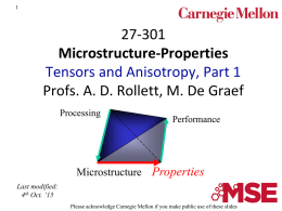 L8 Tensor properties, anisotropy, part 1