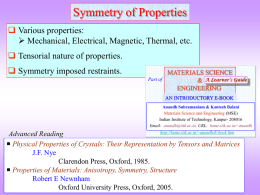 Symmetry_of_Properties - IITK - Indian Institute of Technology