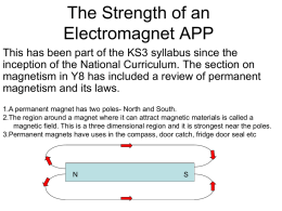 The Strength of an Electromagnet - School