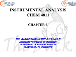 analytical chemistry chem 3811