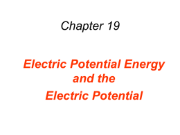 19.2 The Electric Potential Difference
