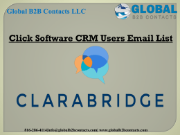 Click Software CRM Users Email List