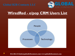 WiredRed  CRM Users List