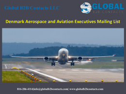 Denmark Aerospace and Aviation Executives Mailing List