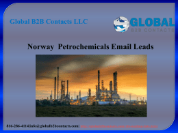 Norway  Petrochemicals Email Leads