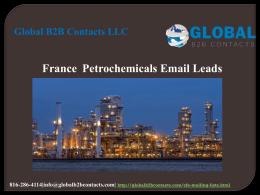 France  Petrochemicals Email Leads