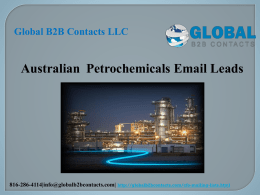 Australian  Petrochemicals Email Leads