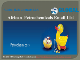 African  Petrochemicals Email List