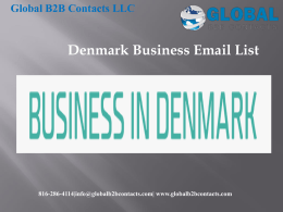 Denmark business Email List
