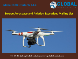 Europe Aerospace and Aviation Executives Mailing List