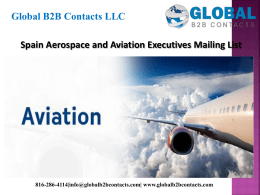 Spain Aerospace and Aviation Executives Mailing List