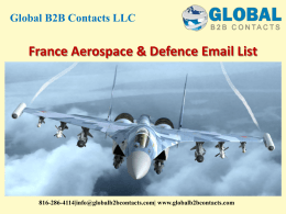 France Aerospace & Defence Email List