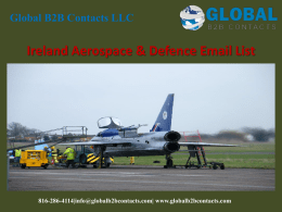 Ireland Aerospace & Defence Email List