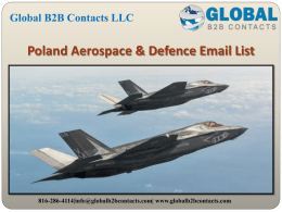 Poland Aerospace & Defence Email List