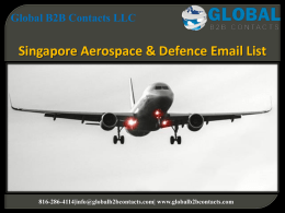 Singapore Aerospace & Defence Email List