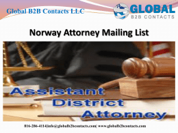 Norway Attorney Mailing List