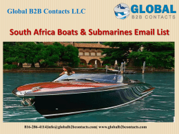 South Africa Boats & Submarines Email List