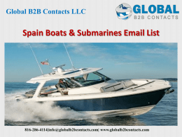 Spain Boats & Submarines Email List