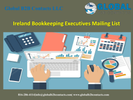 Ireland Bookkeeping Executives Mailing List