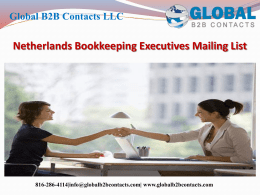 Netherlands Bookkeeping Executives Mailing List