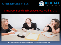 Singapore Bookkeeping Executives Mailing List