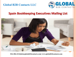 Spain Bookkeeping Executives Mailing List 2