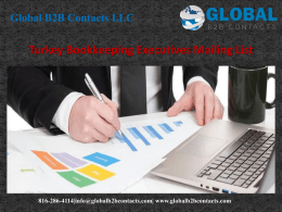 Turkey Bookkeeping Executives Mailing List