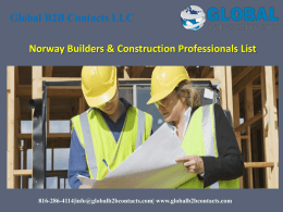 Norway Builders & Construction Professionals List