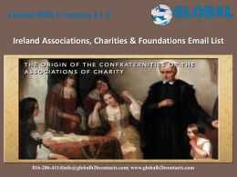 Ireland Associations, Charities & Foundations Email List