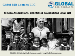 Mexico Associations, Charities & Foundations Email List