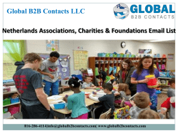 Netherlands Associations, Charities & Foundations Email List