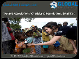 Poland Associations, Charities & Foundations Email List