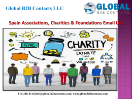 Spain Associations, Charities & Foundations Email List