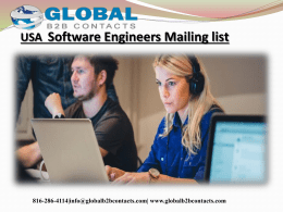 USA  Software Engineers Mailing list