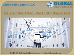 AA Orgchart Web Part ERP Users List