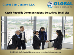 Czech-Republic Communications Executives Email List