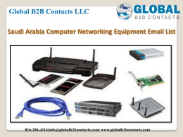 Saudi Arabia Computer Networking Equipment Email List