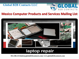 Mexico Computer Products and Services Mailing List