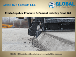 Czech-Republic Concrete & Cement Industry Email List