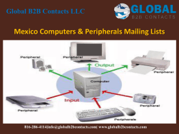 Mexico Computers & Peripherals Mailing Lists