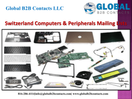 Switzerland Computers & Peripherals Mailing Lists