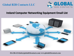 Ireland Computer Networking Equipment Email List