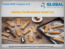 Mexico Confectioners Email List