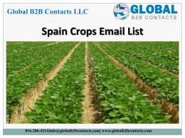 Spain Crops Email List