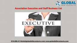 Association Executive and Staff Business List