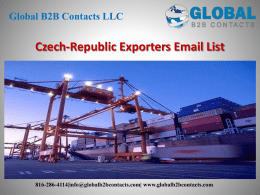 Czech-Republic Exporters Email List