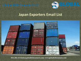 Japan Exporters Email List